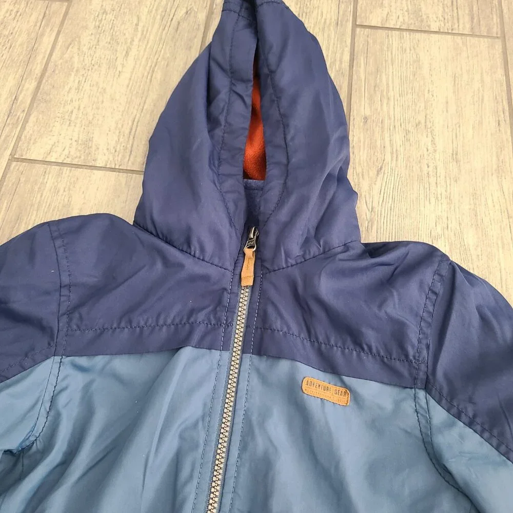 Carter’s Boys Blue Hooded Jacket Size M (5–6)